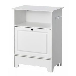 Pet Feeding Station | 2 Elevated Dog Bowls with Food & Toy Storage Cabinet | Wooden Pet Furniture