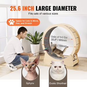 Cat Exercise Wheel | 29.5" Large Treadmill for Indoor Cats
