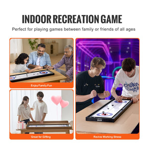 Shuffleboard & Curling 2-in-1 Board Game | 114cm Portable Tabletop Set