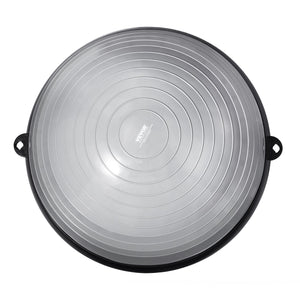 Half Exercise Ball Trainer 23 Inch | 660lbs Capacity Stability Balance Ball | With Resistance Bands & Foot Pump | Home Gym Yoga Fitness Ball | Grey