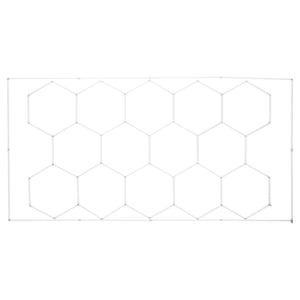 Hexagon Garage Lights | 86,400LM 5-Grid Honeycomb LED Ceiling Fixture