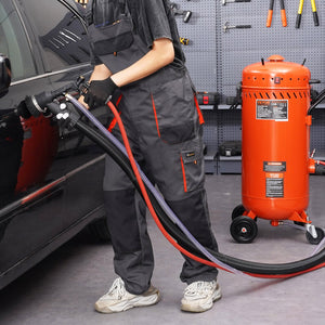 Vacuum Sand Blaster 28 Gal | Dustless with Built-in Vacuum System | 60–110 PSI