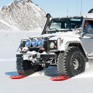 Traction Boards 2-Pack | Short Red Recovery Tracks with Bag