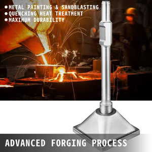 Jackhammer Dirt Tamper Shank 1-1/8" | 6x6" Compactor Plate for Electric Demolition Hammers