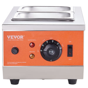 Chocolate Tempering Machine | Dual Tank 800W Stainless Steel Melter with Temperature Control