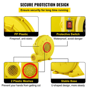 Air Blower Pump Fan | 450W 0.6HP Inflatable Bounce House Blower