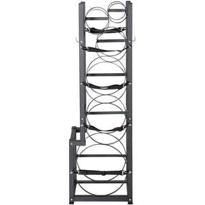 Refrigerant Tank Rack | Holds 1 x 50lb, 2 x 30lb & 3 Small Tanks | Steel Cylinder Storage Rack for Freon, Oxygen & Gases