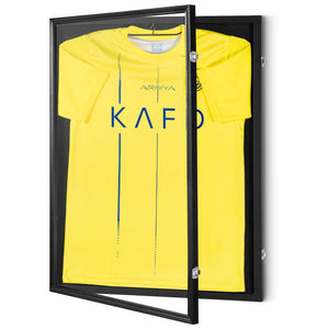 Jersey Display Frame Case 590x790x40mm | Lockable Sports Jersey Shadow Box with UV-Resistant PC Glass & Hangers | For Football, Basketball, Baseball & Hockey Shirts