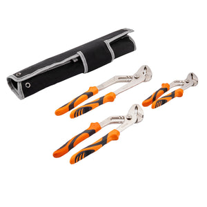 Groove Joint Pliers Set | 3-Piece Water Pump Pliers | 12" Length