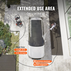 Gas Pressure Washer | 3400 PSI 2.6 GPM 210cc 5 Nozzle Gas-Powered Washer