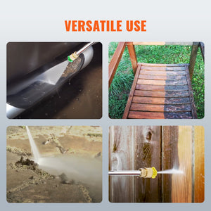 Gas Pressure Washer | 3600 PSI 2.6 GPM 210cc 5 Nozzle Gas-Powered Washer