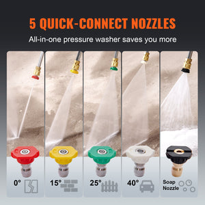 Gas Pressure Washer | 4400 PSI 4.0 GPM 390cc 5 Nozzle Heavy Duty Washer