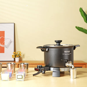 Wax Melter 5L | Electric Wax Melting Pot with Easy Pour Spout | 4-Level Temp Control | For Candle & Soap Making