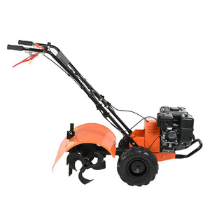 Tiller Cultivator | 212CC 4-Stroke Gas Powered | Rear Tines for Garden & Lawn Soil