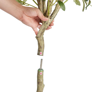 Artificial Olive Tree 15.2cm | Faux Potted Plant | PE Material with Anti-Tip Protection | Indoor/Outdoor Décor