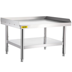 Stainless Steel Equipment Grill Stand 122x76x61cm | Adjustable Undershelf | For Hotel, Restaurant & Home Kitchen