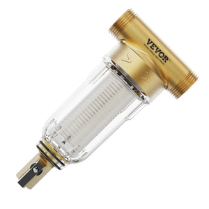 Spin Down Filter 40 + 30 Micron | Whole House Well Water Sediment Filter | 3/4" & 1" Connections