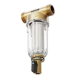 Spin Down Filter 40 + 30 Micron | Whole House Well Water Sediment Filter | 3/4" & 1" Connections