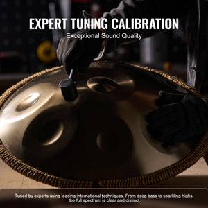 Handpan Drum | 22" 9-Note D Minor Steel Tongue Drum with Mallets