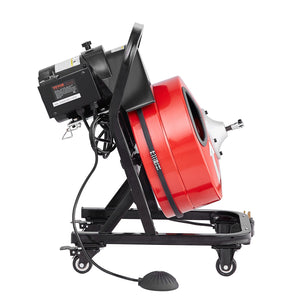 Drain Cleaner Machine | 50FT x 1/2" Manual Feed Auger with Wheels