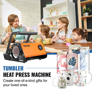 Mug & Tumbler Heat Press | 11–30oz Automatic Sublimation Printing Machine