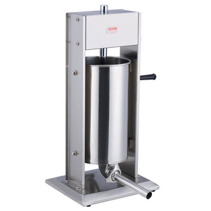 Manual Sausage Stuffer 15L | Vertical Sausage Making Machine | 304 Stainless Steel | For Home & Commercial Use