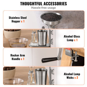 Manual Oil Press Machine | Stainless Steel Household Expeller | For Peanuts, Sesame, Rapeseed & Tea Seeds