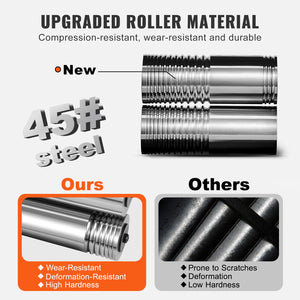 Jewelry Rolling Mill 57mm | 3-in-1 Gear Ratio 1:2 | Sheet, Square Wire, Elliptical Press | Metalwork Tool