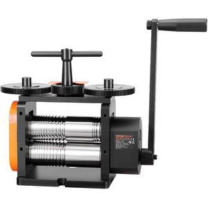 Jewelry Rolling Mill 57mm | 3-in-1 Gear Ratio 1:2 | Sheet, Square Wire, Elliptical Press | Metalwork Tool