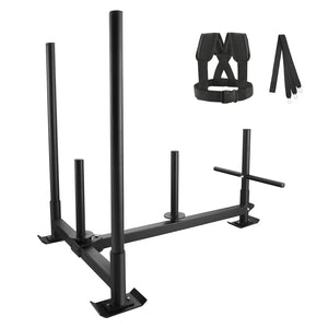 Weight Training Sled | Push/Pull Power Sled for Strength & Speed Training | Fits 5cm Weight Plates
