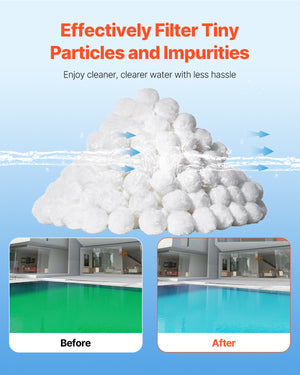 Pool Filter Balls | 1.56kg Reusable Media for Sand Filters