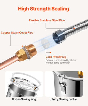 Moonshine Still | 5-Gallon Water/Alcohol Distiller with Thumper Keg & Pump