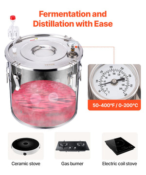 Moonshine Still | 8-Gallon Water/Alcohol Distiller with Thumper Keg & Pump