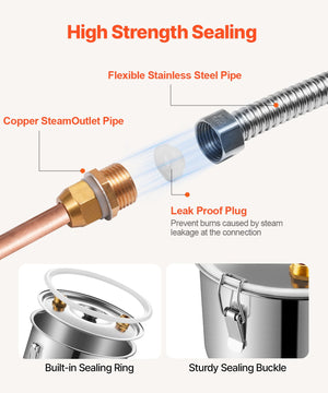 Moonshine Still | 8-Gallon Water/Alcohol Distiller with Thumper Keg & Pump