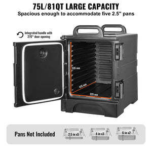Insulated Food Pan Carrier 81QT | Stackable Catering Dish Box