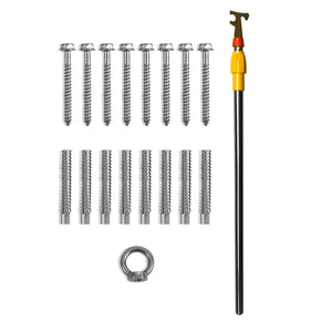 Attic Ladder | Telescoping Aluminum 100x60cm | Fits 2.98–3.2m Ceilings | 158kg Capacity