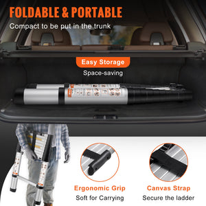 Telescoping Ladder | 3.2m Aluminum Multi-Purpose Extension Ladder