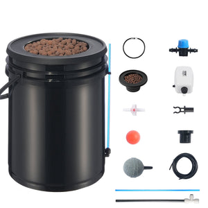 DWC Hydroponics Grow System | 1-Bucket 20L | Deep Water Culture with Top Drip