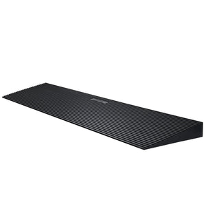 Cuttable Rubber Threshold Ramp 3cm Rise | 90cm Wide | Non-Slip Natural Rubber Entry Ramp with Double-Sided Tape | For Wheelchairs & Robots