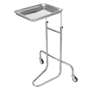 Stainless Steel Lab Cart | Single Tray with 2 Silent Wheels