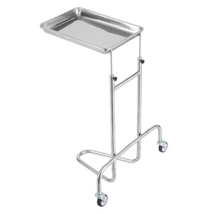 Stainless Steel Lab Cart | Single Tray with 2 Silent Wheels