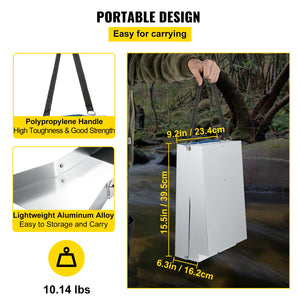 Folding Sluice Box 50" | Lightweight Gold Prospecting Box with Miner's Moss