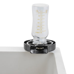 Glass Rinser | 10-Hole 360° Rotating Cup Washer with ABS Holder