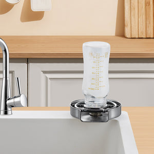 Glass Rinser | 10-Hole Rotating Cup Washer with ABS Holder