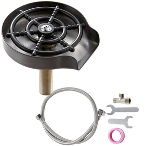 Glass Rinser | 10-Hole Rotating Cup Washer with ABS Holder