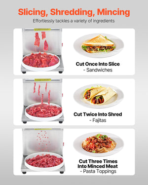 Meat Cutter Machine 850W | Commercial Stainless Steel Slicer