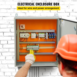 Electrical Enclosure Box | NEMA 4 Outdoor Steel Cabinet | 24"x24"x12" UL Rated