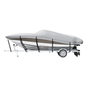 Boat Cover | 600D Waterproof for 23–24ft V-Hull & Tri-Hull Runabout