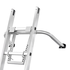Ladder Stabilizer with Wing Span | Heavy Duty Steel Roof Hook Extension Ladder Support