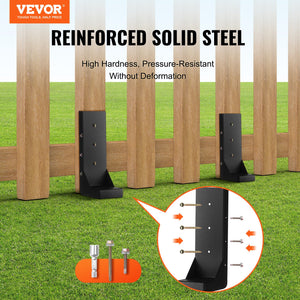 Fence Post Anchor Repair Kit | 6-Pack Inner Stakes for Fence Repair